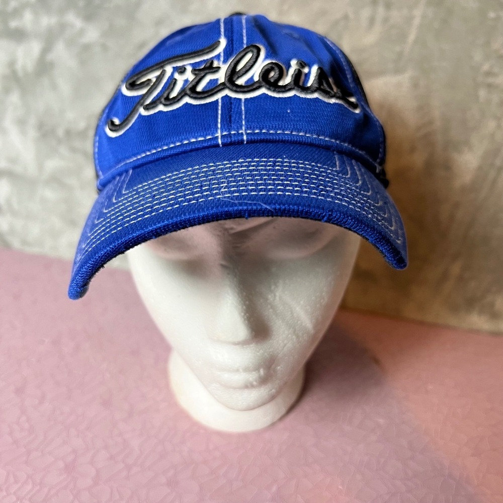 TITLEIST Baseball Golf Adjustable‎ Hat Cap Blue And Black